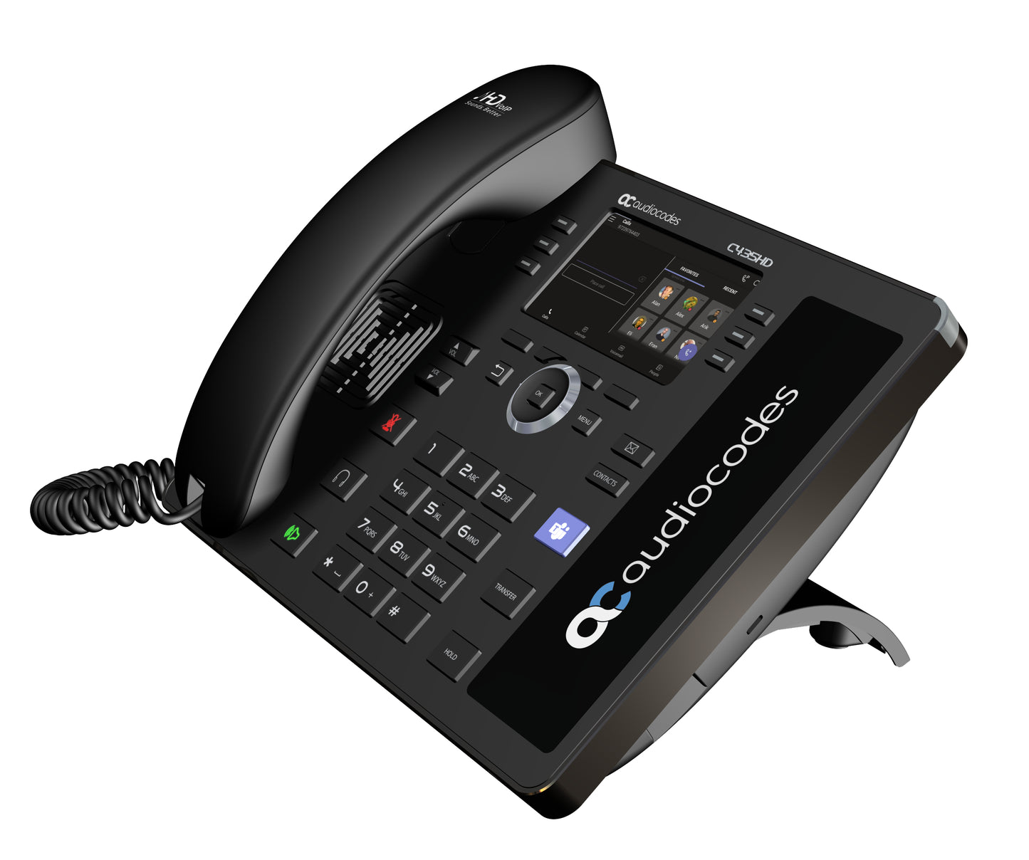 AudioCodes C435HD IP phone Black LCD