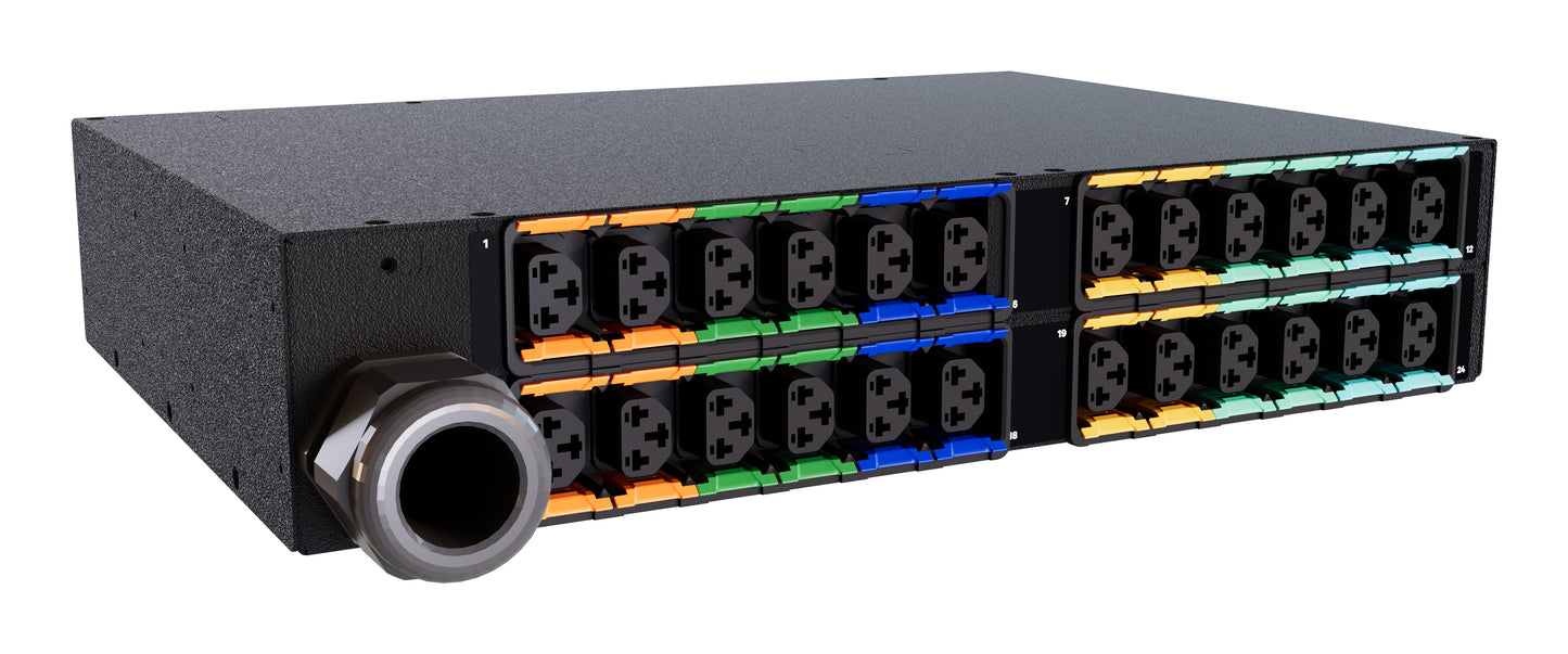 Vertiv PowerIT VP7U62A2 power distribution unit (PDU) 24 AC outlet(s) 2U Black