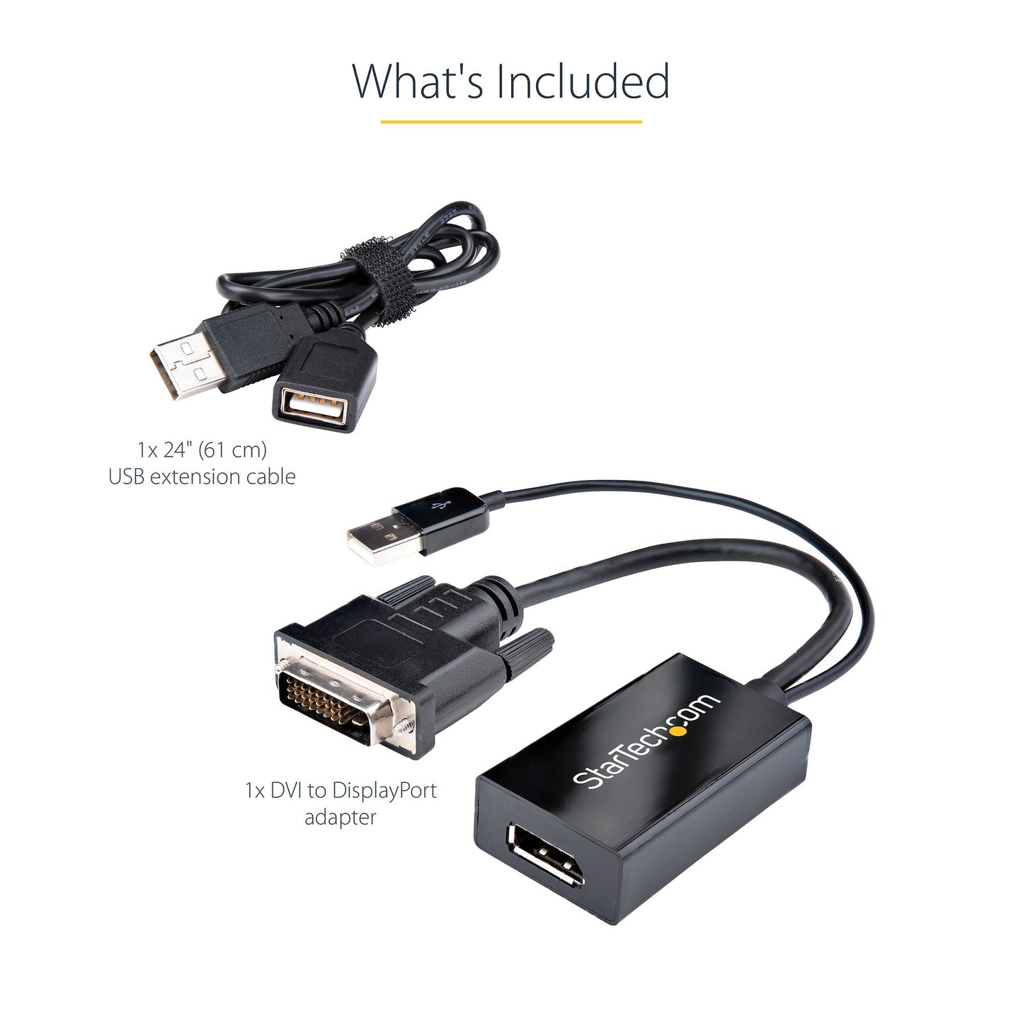 StarTech.com DVI2DP2 video cable adapter 10" (0.254 m) DVI-D DisplayPort Black