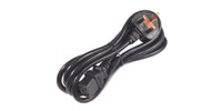 APC Pwr Cord, 16A, 200-240V, C19 to UK Plug Black 78.7" (2 m)