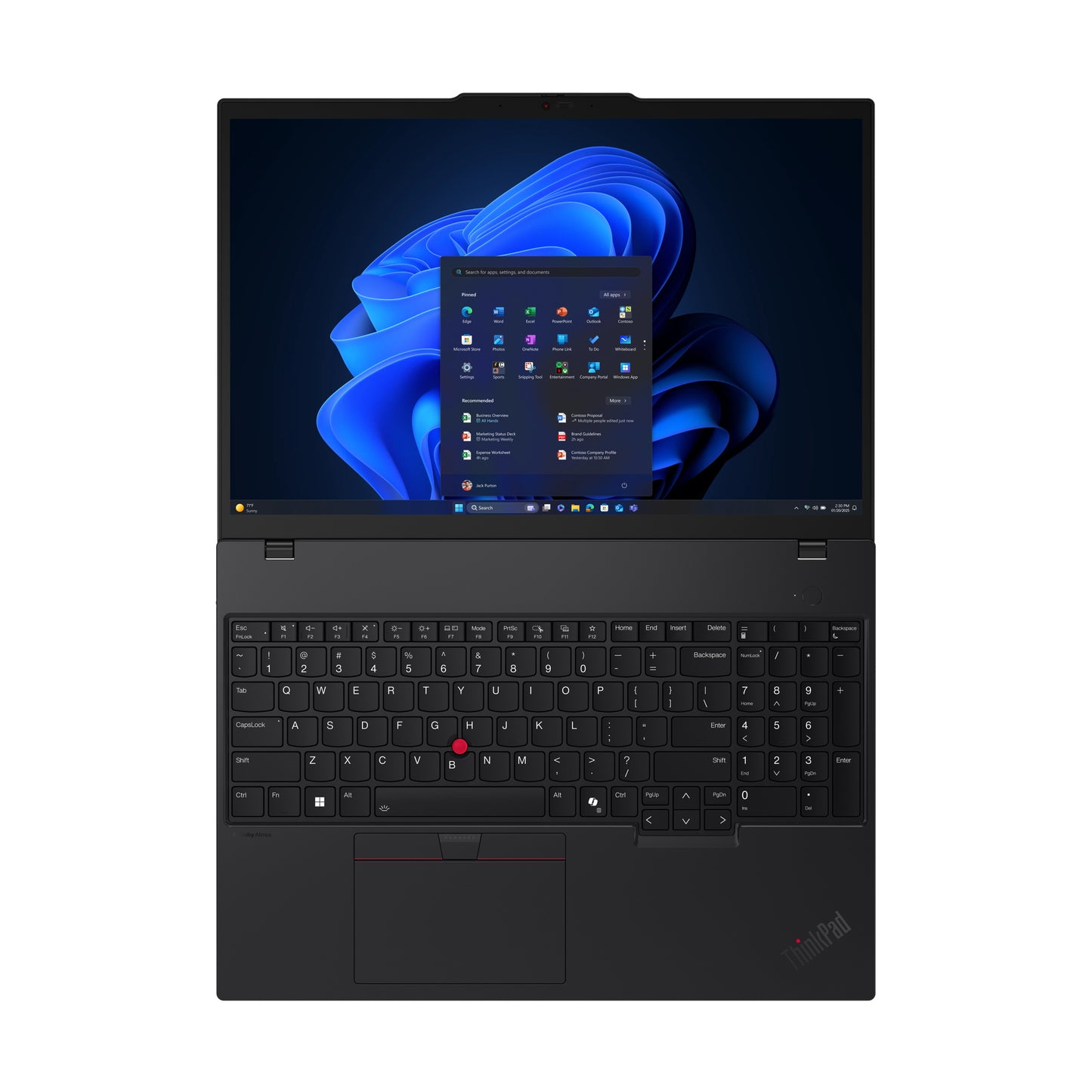 Lenovo ThinkPad T16 Gen 4 (Intel) Intel Core Ultra 7 255U Laptop 16" WUXGA 16 GB DDR5-SDRAM 512 GB SSD Wi-Fi 6E (802.11ax) Windows 11 Pro Black