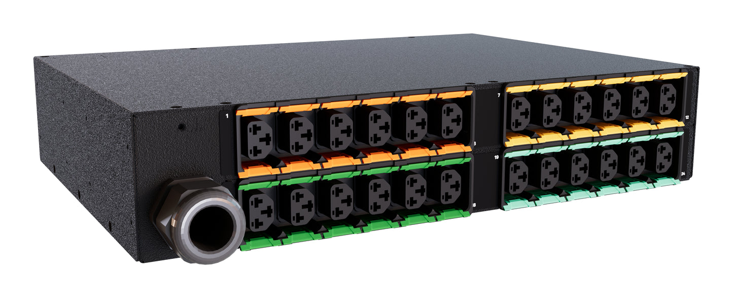 Vertiv PowerIT VP6U62A0 power distribution unit (PDU) 24 AC outlet(s) 2U Black
