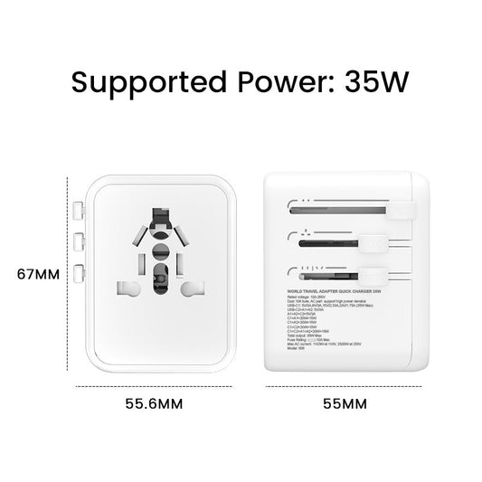 35W Universal Travel Adapter