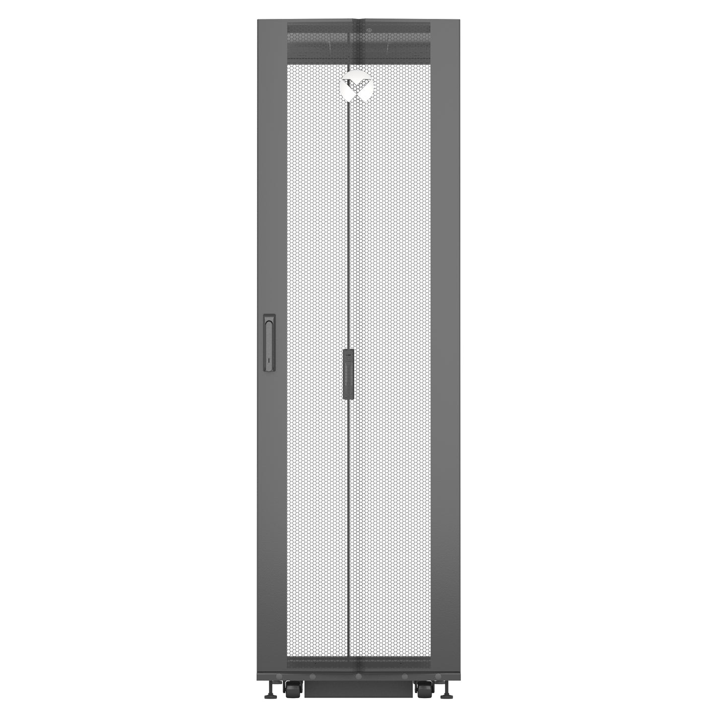 Vertiv VR3300 rack cabinet 42U Freestanding rack Black, Transparent