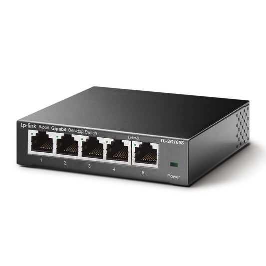 TP-Link TL-SG105S network switch Unmanaged Gigabit Ethernet (10/100/1000) Black