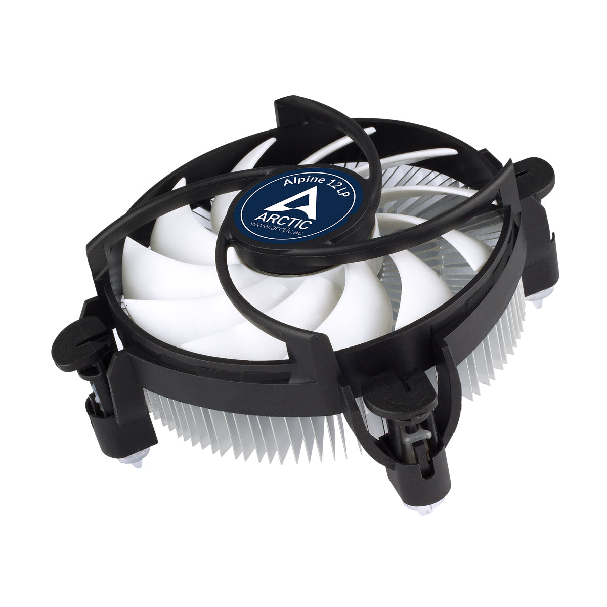 ARCTIC Alpine 12 LP - Low Profile Intel CPU Cooler Processor Air cooler 3.62" (9.2 cm) Aluminum, Black 1 pc(s)