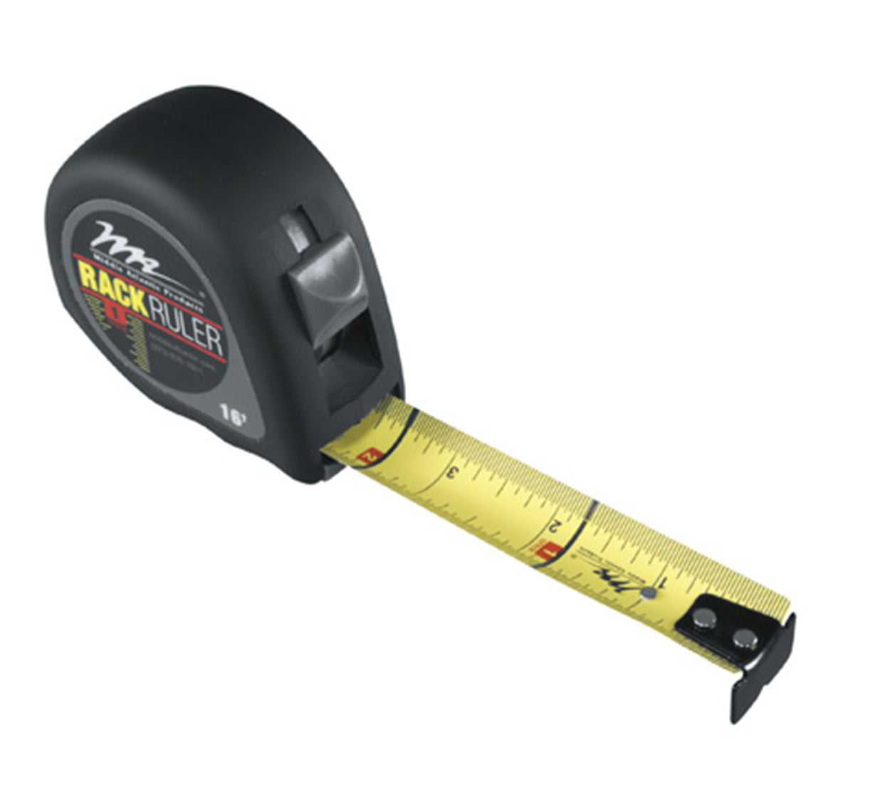 Middle Atlantic Products 16 FOOT RACK SPACE RULER tape measure 192.1" (4.88 m) Steel Black, Gray, Yellow