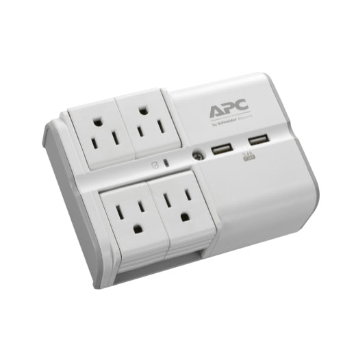 APC PE4WRU3 surge protector White 4 AC outlet(s) 120 V