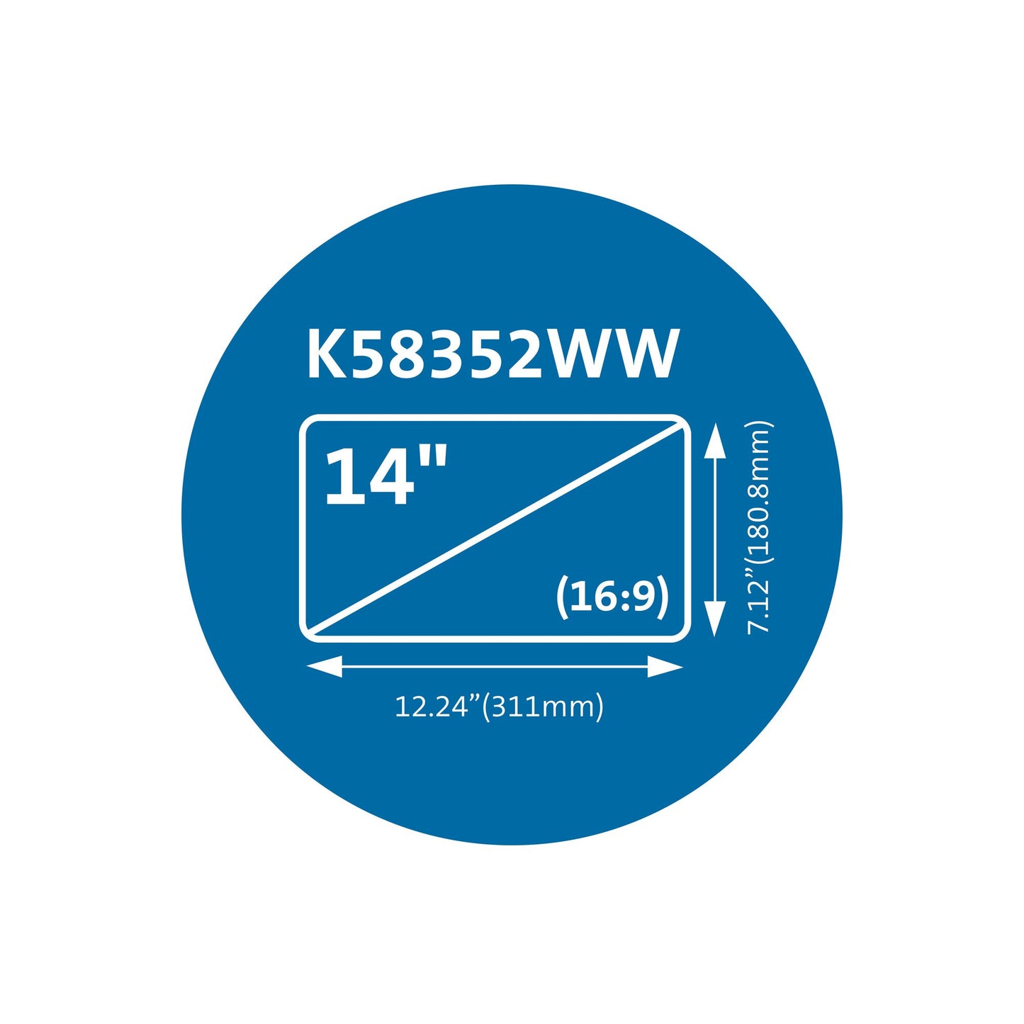 Kensington MagPro™ 14.0" (16:9) Laptop Privacy Screen with Magnetic Strip