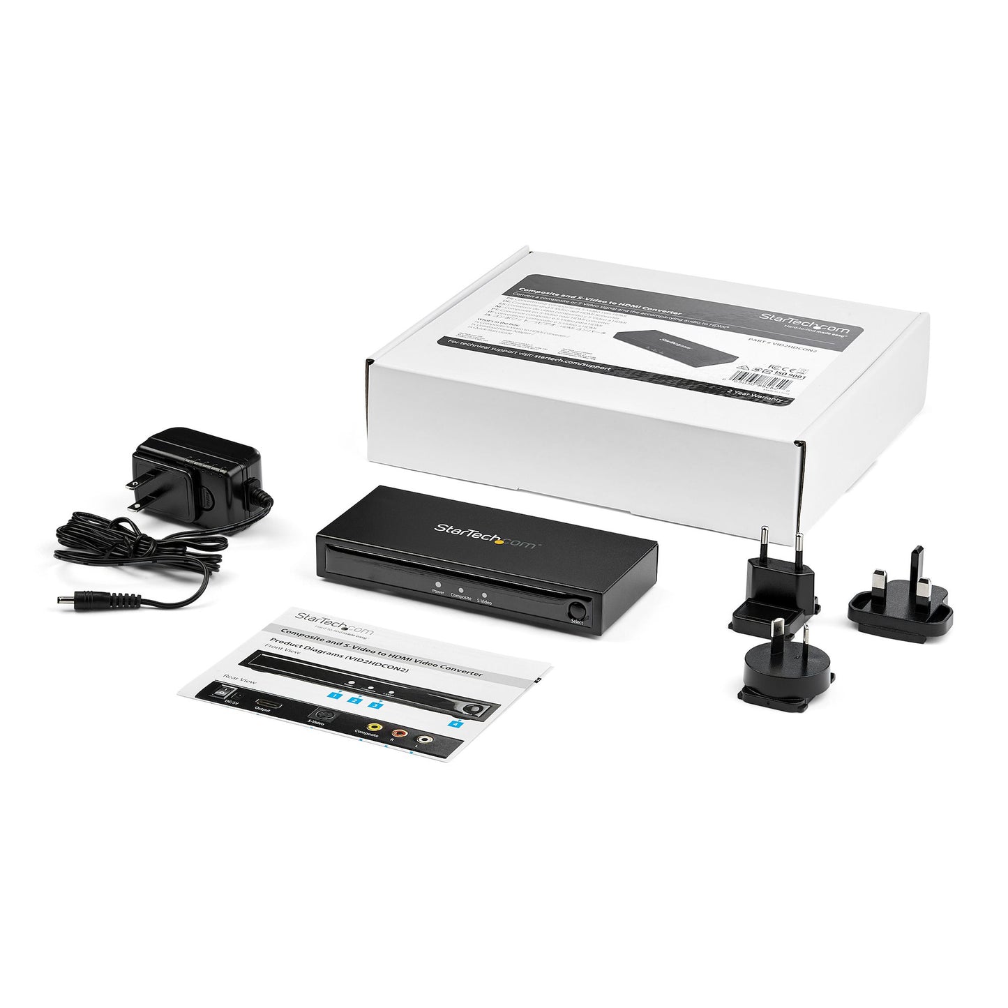 StarTech.com VID2HDCON2 video signal converter Active video converter 1280 x 720 pixels