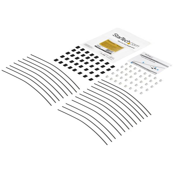 StarTech.com CONNLOCKPK20 cable organizer Floor Cable tether Black 20 pc(s)