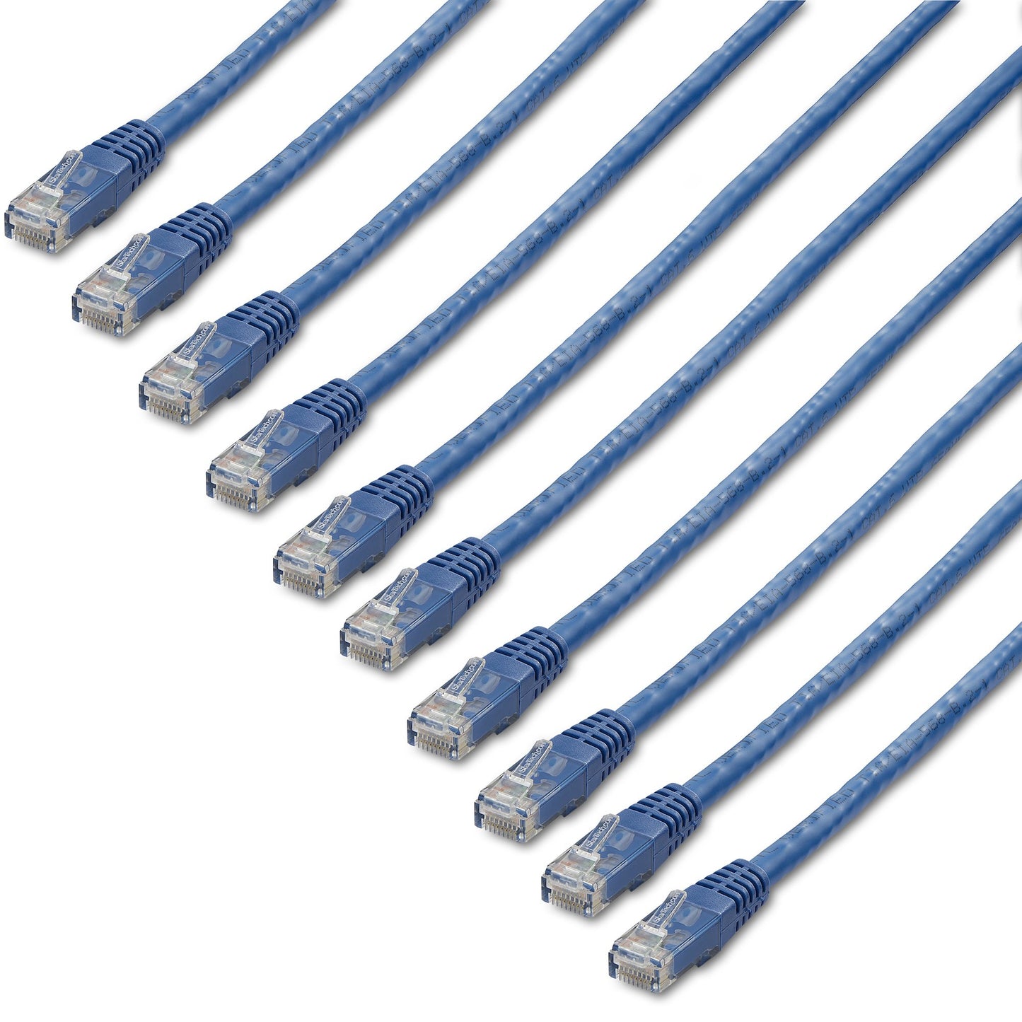 StarTech.com C6PATCH6BL10PK networking cable Blue 71.7" (1.82 m) Cat6 U/UTP (UTP)