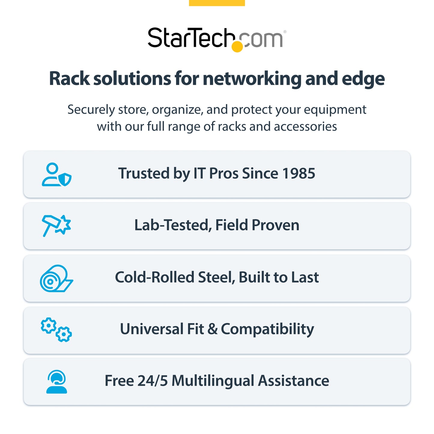 StarTech.com RACK-2U-14-BRACKET rack cabinet Wall mounted rack Black