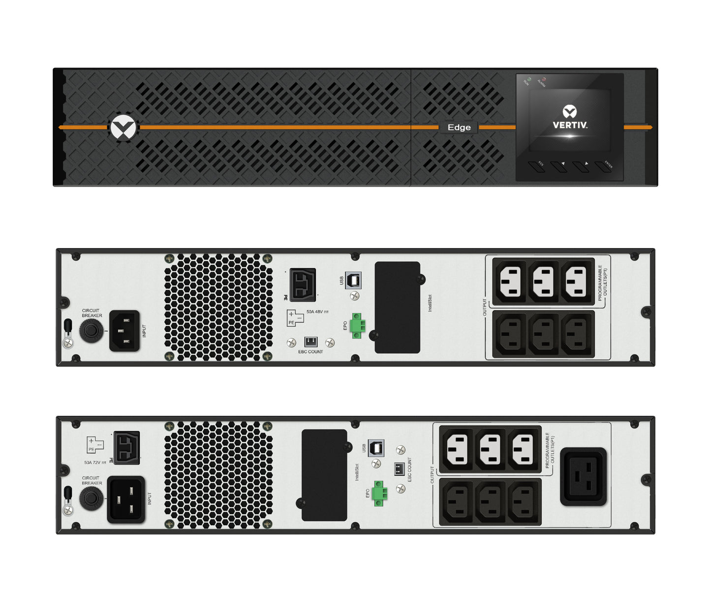 Vertiv Liebert EDGE-2200IRT2UXL uninterruptible power supply (UPS) Line-Interactive 2.2 kVA 1980 W 7 AC outlet(s)