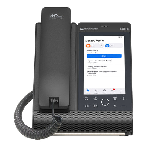 AudioCodes C470HD IP phone Black TFT Wi-Fi
