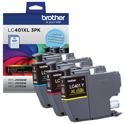 Brother LC401XL3PKS ink cartridge 1 pc(s) Original High (XL) Yield Cyan, Magenta, Yellow