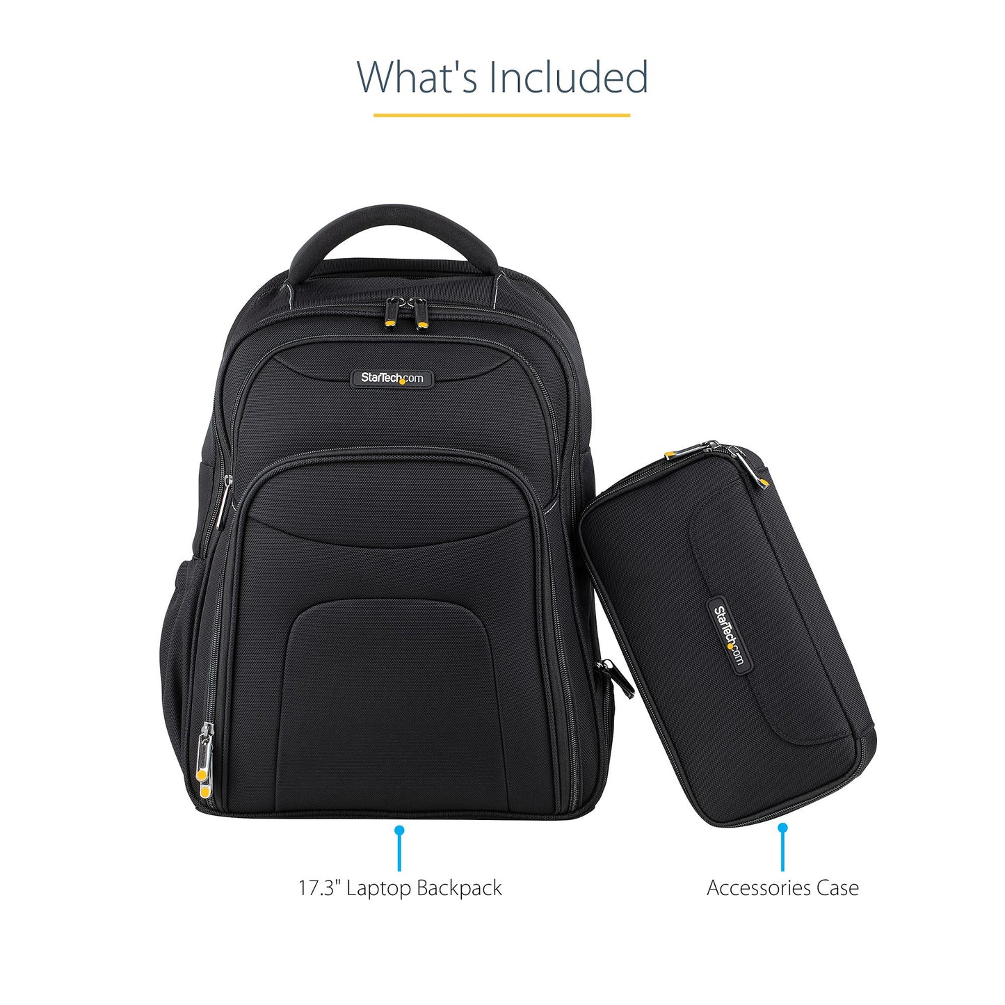 StarTech.com NTBKBAG173 laptop case 17.3" Backpack Black