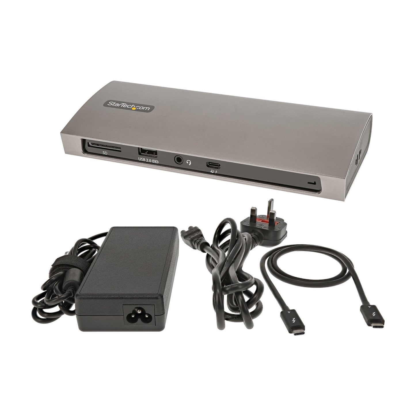 StarTech.com TB4CDOCK laptop dock/port replicator Wired Thunderbolt 4 Black, Gray