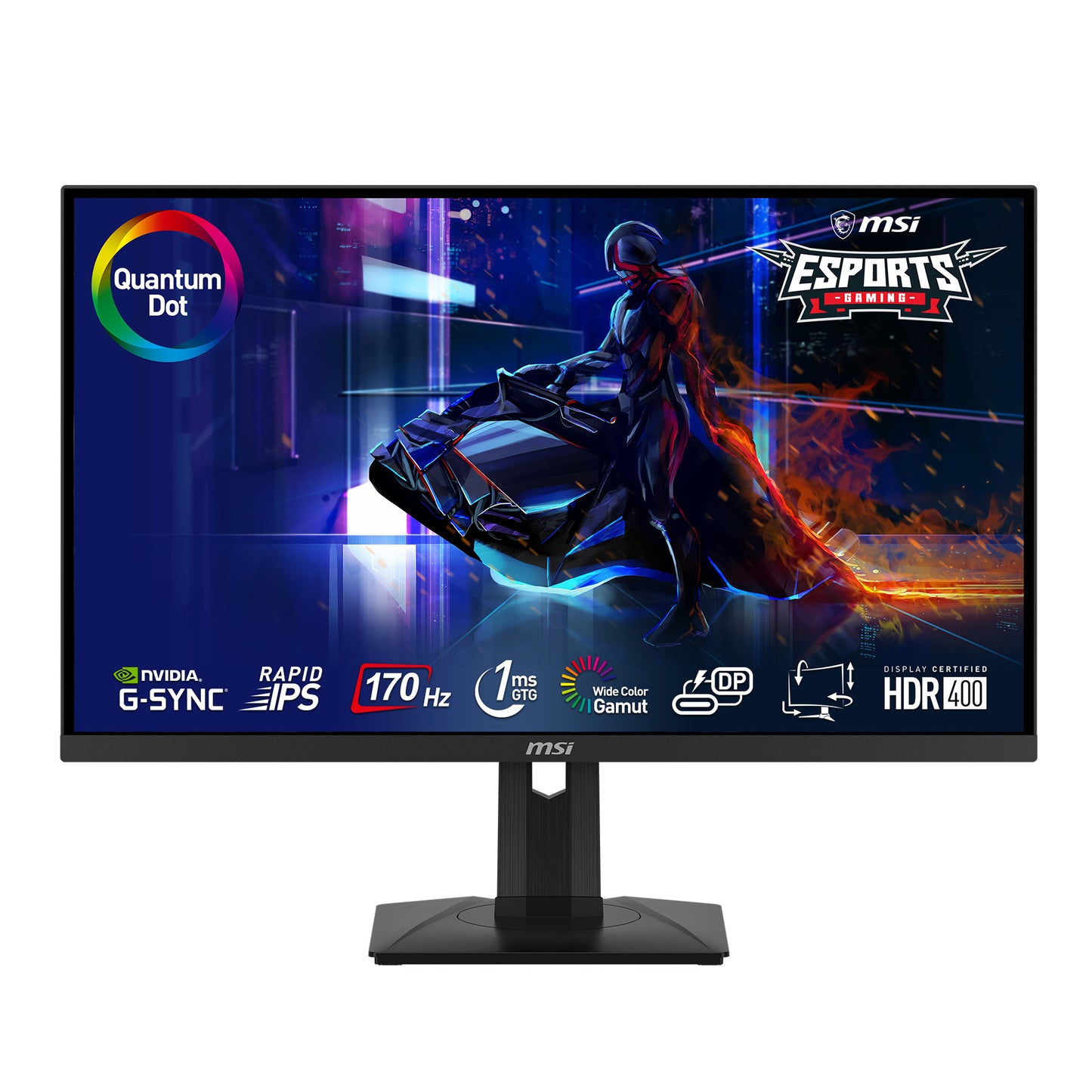 MSI G274QPF-QD computer monitor 27" 2560 x 1440 pixels Quad HD Black