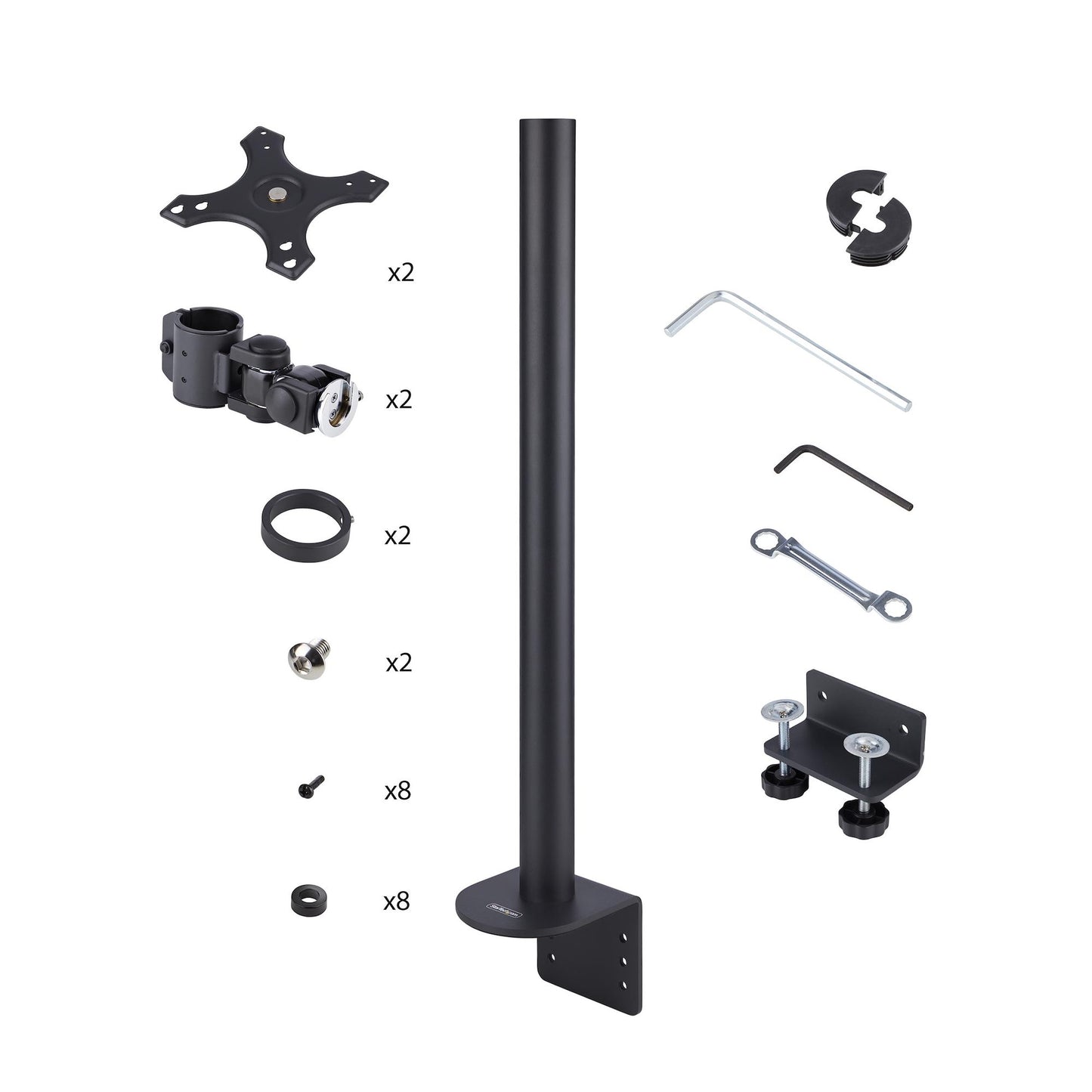 StarTech.com H2MPV-MONITOR-MOUNT monitor mount / stand 49" Desk Black