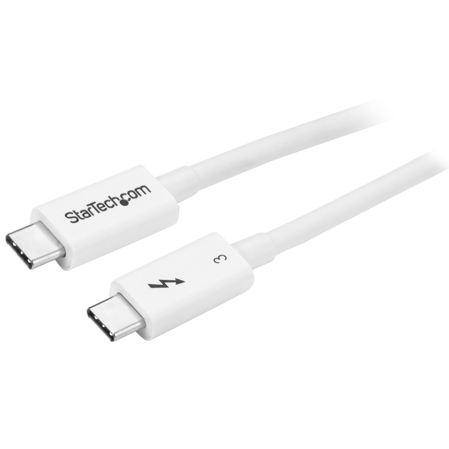 StarTech.com TBLT34MM50CW Thunderbolt cable 19.7" (0.5 m) 40 Gbit/s White