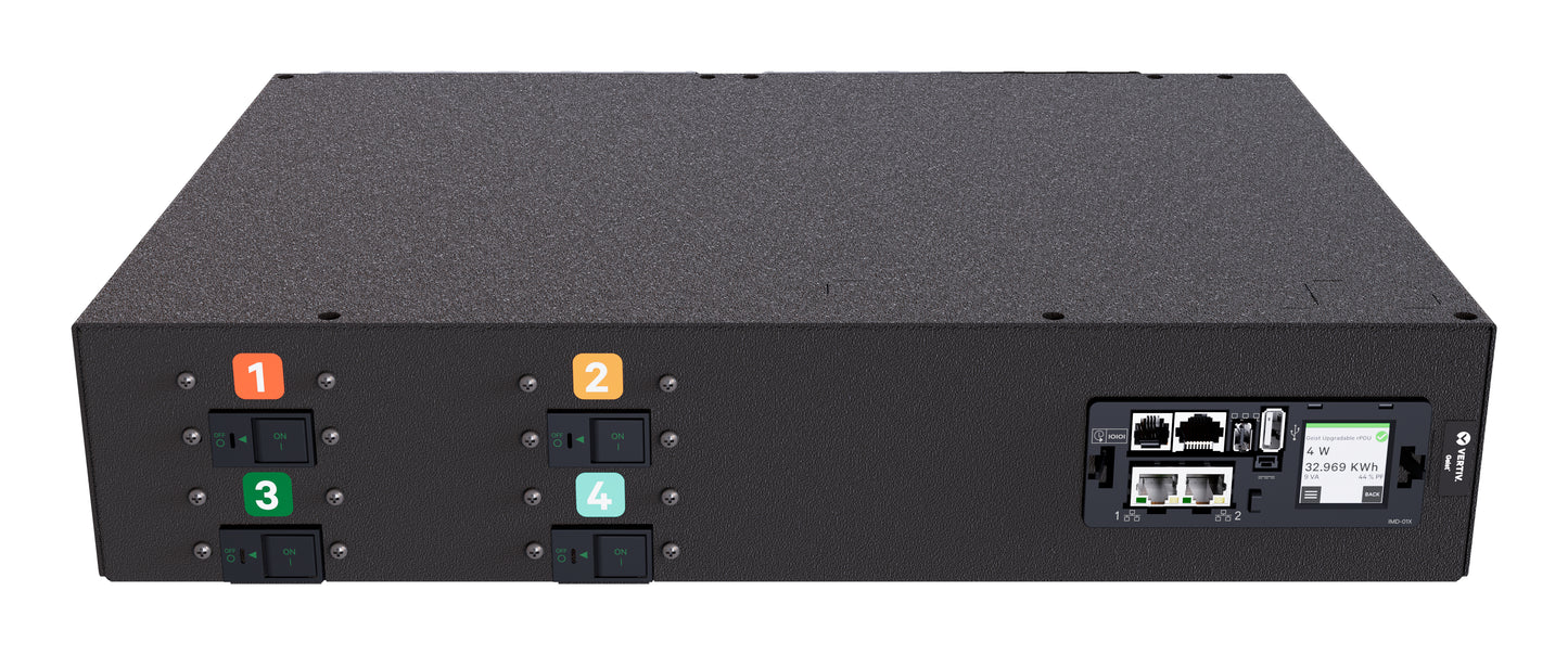Vertiv PowerIT VP4U62A0 power distribution unit (PDU) 24 AC outlet(s) 2U Black