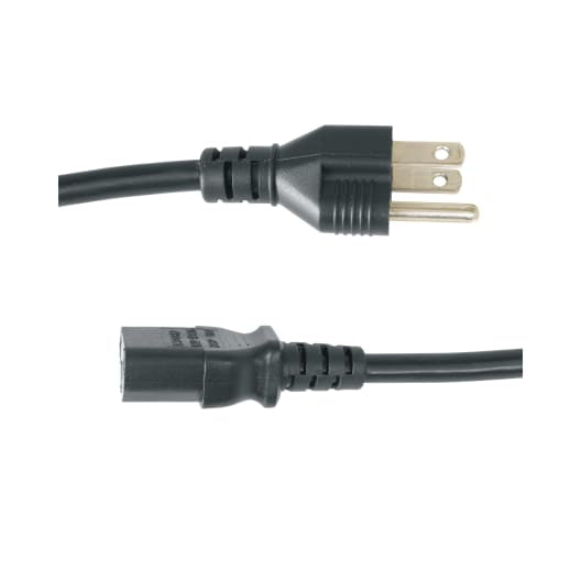 Middle Atlantic Products S-IEC-18X6 power cable Black 19.7" (0.5 m) NEMA 5-15P