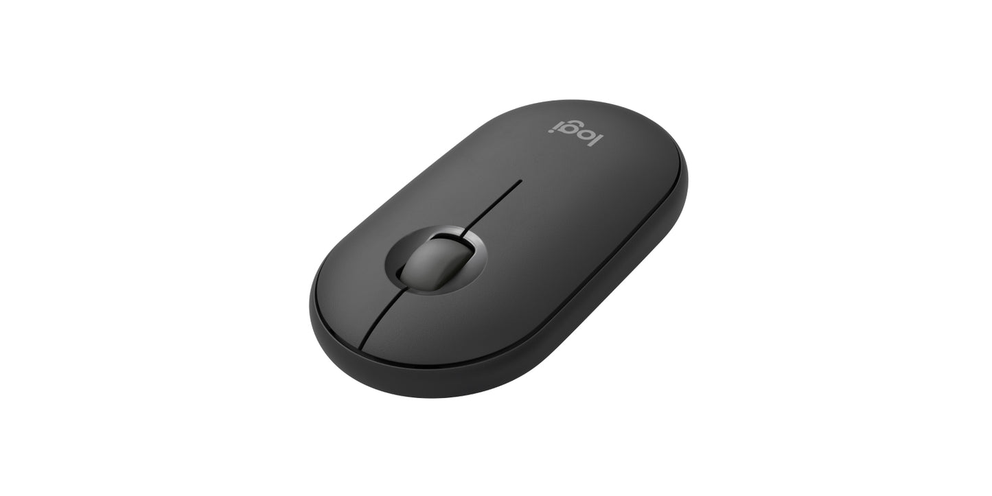 Logitech Pebble 2 Combo keyboard Mouse included Universal RF Wireless + Bluetooth QWERTY English Graphite
