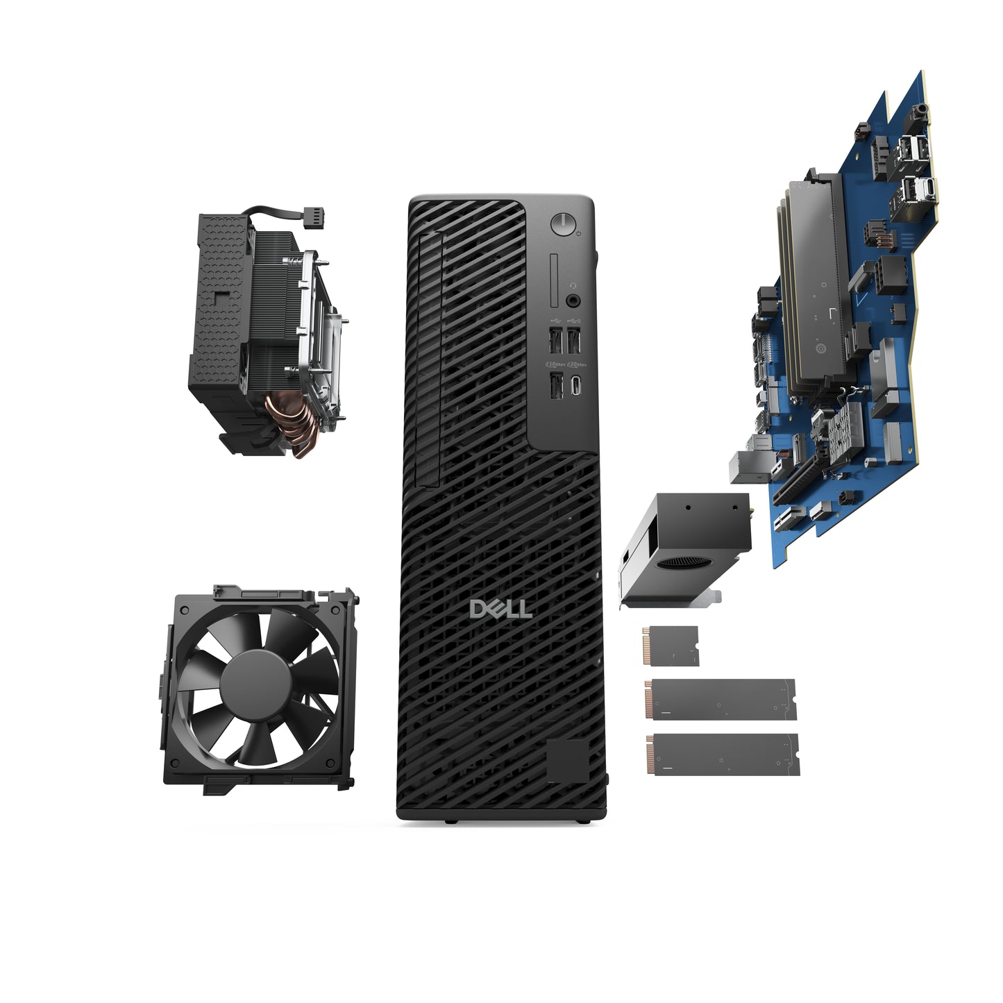 DELL Pro Max FCS1250 Intel Core Ultra 7 265 16 GB DDR5-SDRAM 512 GB SSD NVIDIA RTX A1000 Windows 11 Pro Slim PC PC Black