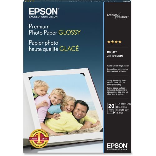 Epson Premium Photo Paper Glossy (11.7" x 16.5") (20 Sheets/Pkg)
