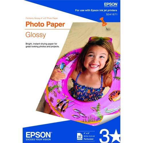 Epson Photo Paper Glossy (4" x 6") (50 Sheets/Pkg)