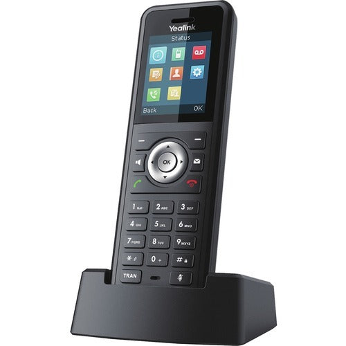Yealink Ruggedized DECT Handset - Cordless - DECT, Bluetooth - 1.8" Screen Size - 1 Day Battery Talk Time - Black