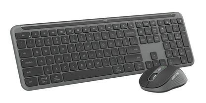 Logitech 920-012427 keyboard Mouse included Office RF Wireless + Bluetooth QWERTY English Graphite