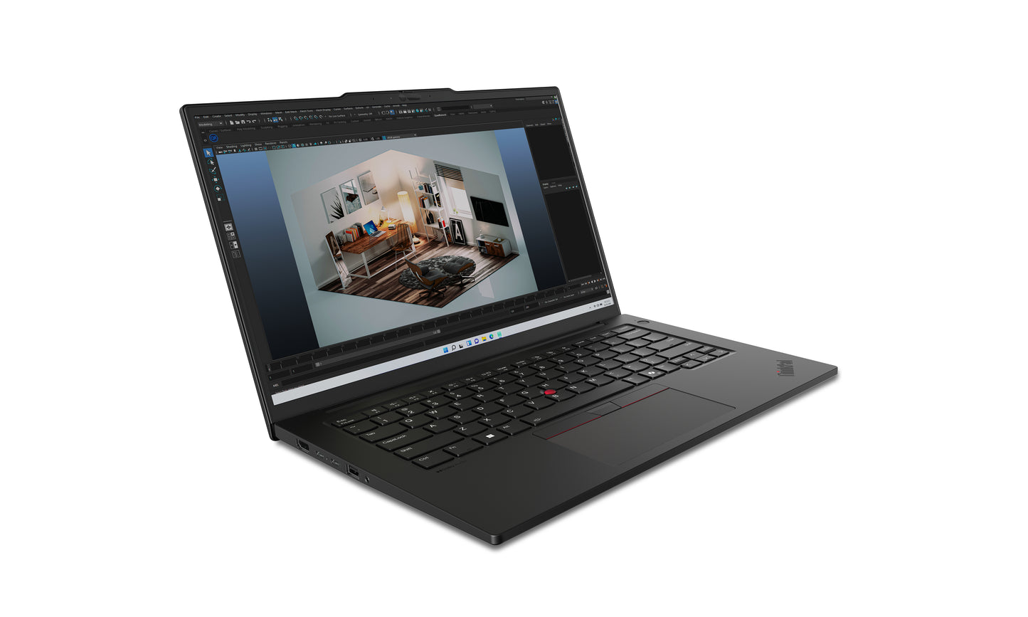 Lenovo ThinkPad P14s Gen 5 (Intel) Intel Core Ultra 7 155H Laptop 14.5" Touchscreen WQXGA 16 GB DDR5-SDRAM 512 GB SSD NVIDIA RTX 500 Ada Wi-Fi 6E (802.11ax) Windows 11 Pro English Black