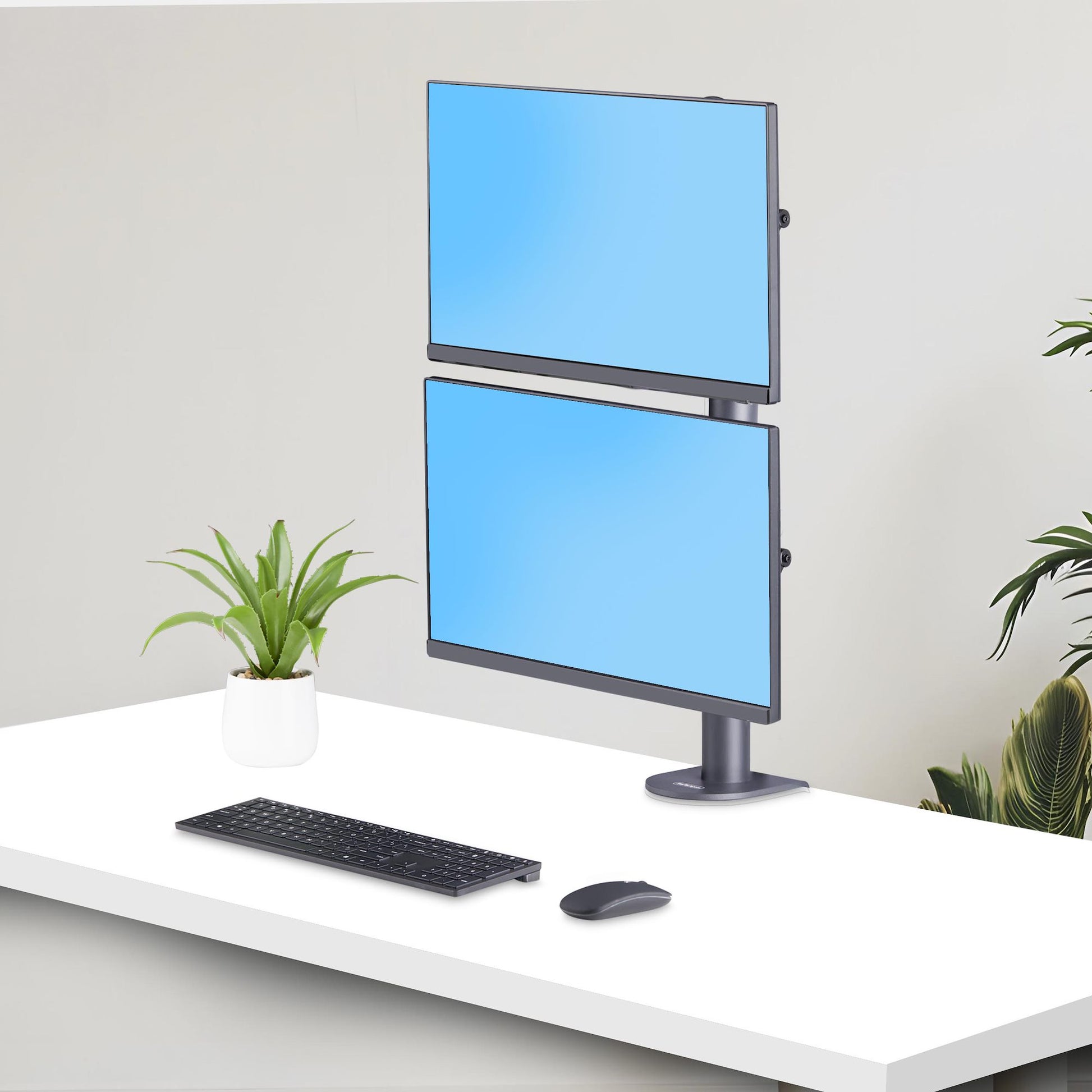 StarTech.com H2MPV-MONITOR-MOUNT monitor mount / stand 49" Desk Black
