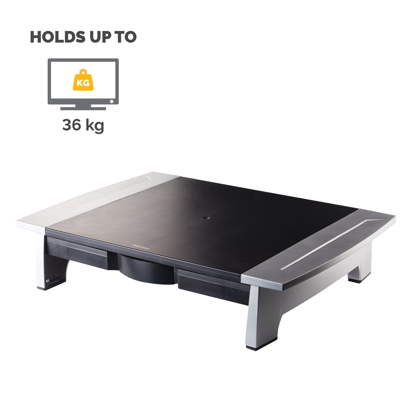 Fellowes Office Suites 28" Desk Black, Silver