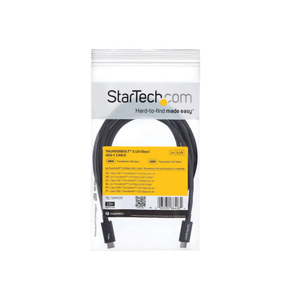 StarTech.com TBLT3MM2M Thunderbolt cable 78.7" (2 m) 20 Gbit/s Black
