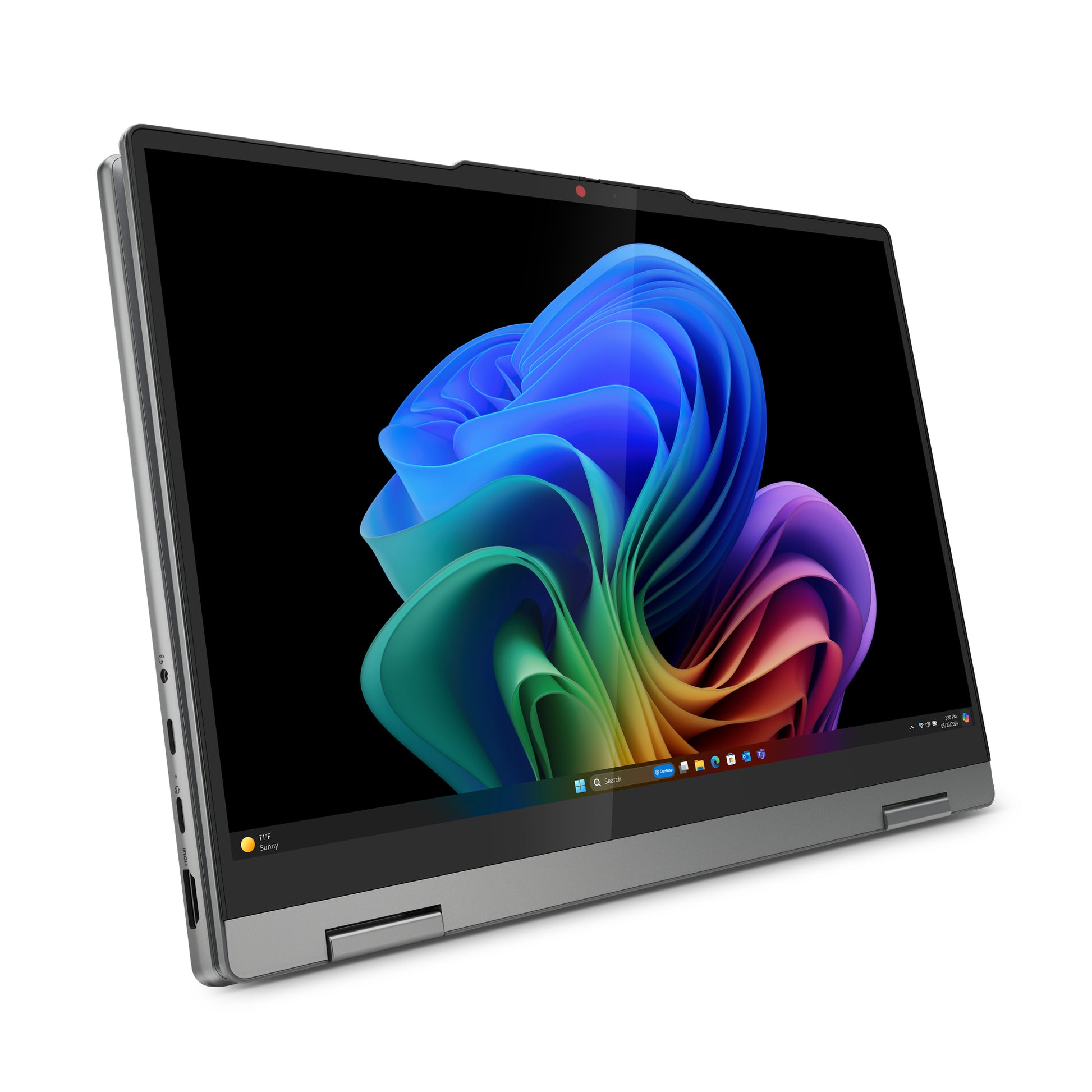 Lenovo IdeaPad 5 2-in-1 14Q8X9 Copilot+ PC Qualcomm Snapdragon X1P-42-100 Hybrid (2-in-1) 14" Touchscreen WUXGA 16 GB LPDDR5x-SDRAM 1 TB SSD Wi-Fi 7 (802.11be) Windows 11 Home English Gray