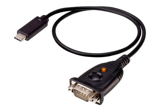 ATEN UC232C serial cable Black 17.7" (0.45 m) USB Type-C DB-9