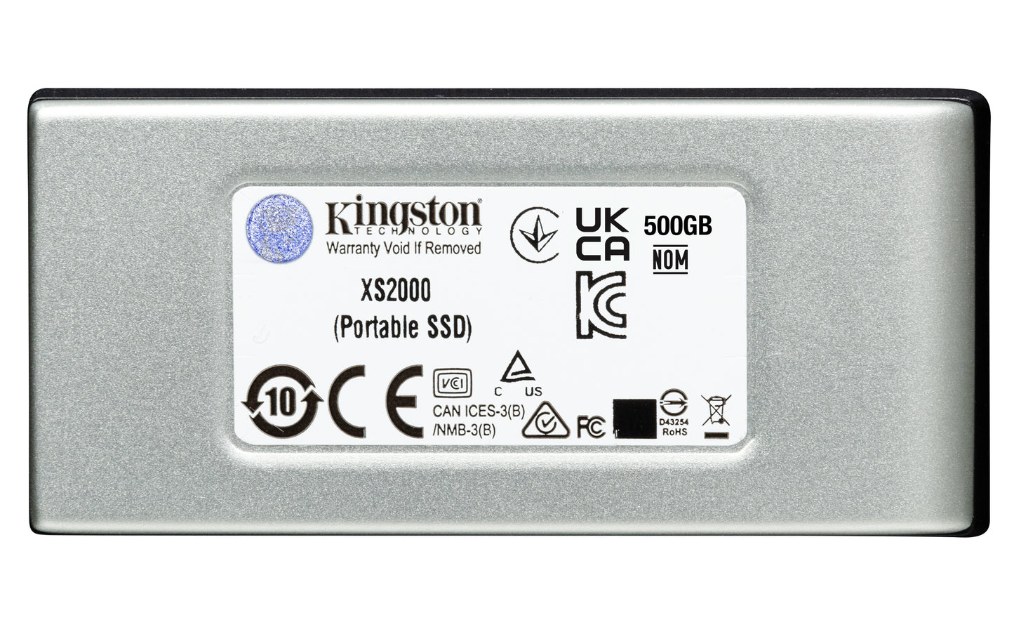 Kingston Technology XS2000 2 TB USB Type-C 3.2 Gen 2 (3.1 Gen 2) Black, Silver