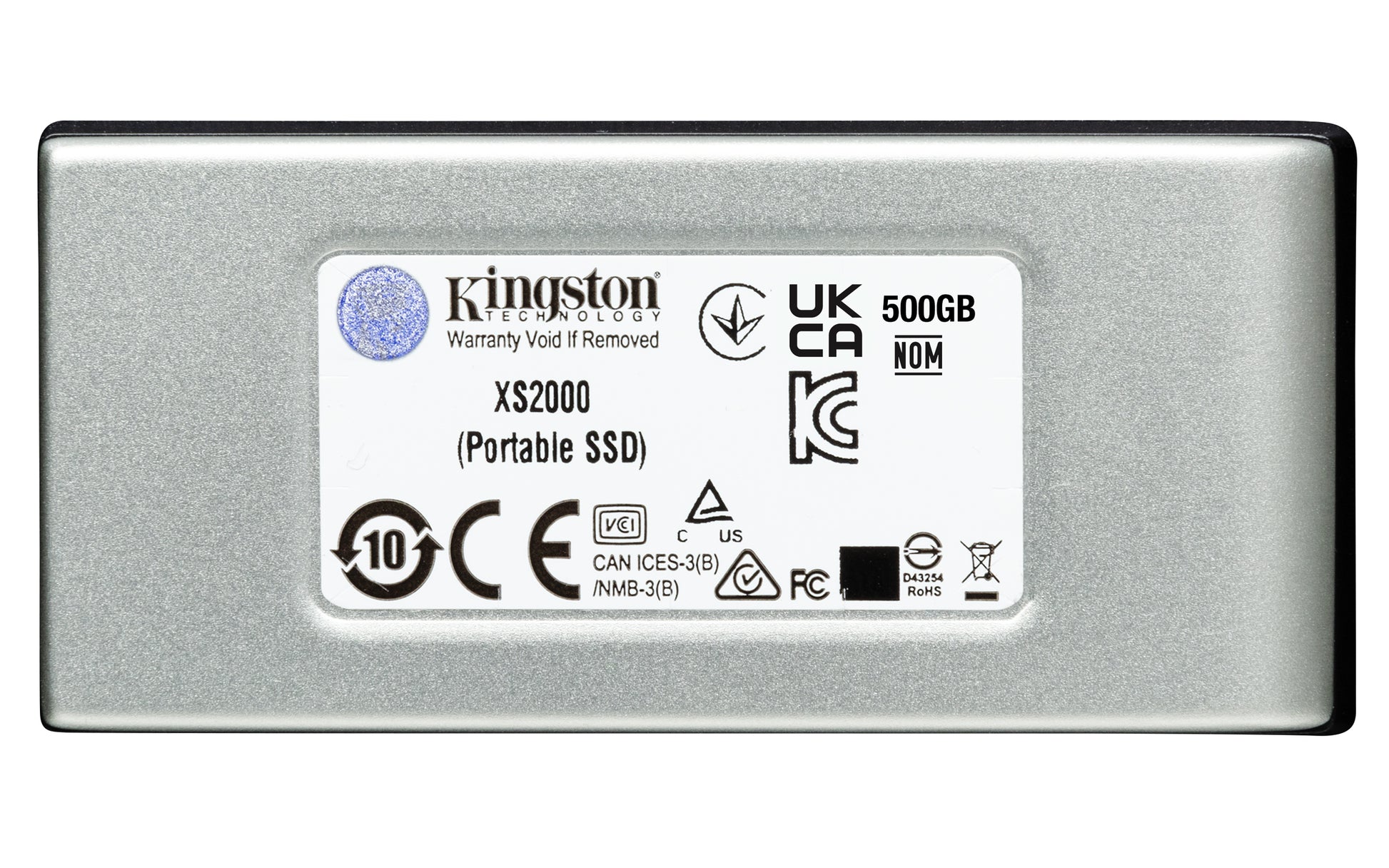 Kingston Technology XS2000 2 TB USB Type-C 3.2 Gen 2 (3.1 Gen 2) Black, Silver