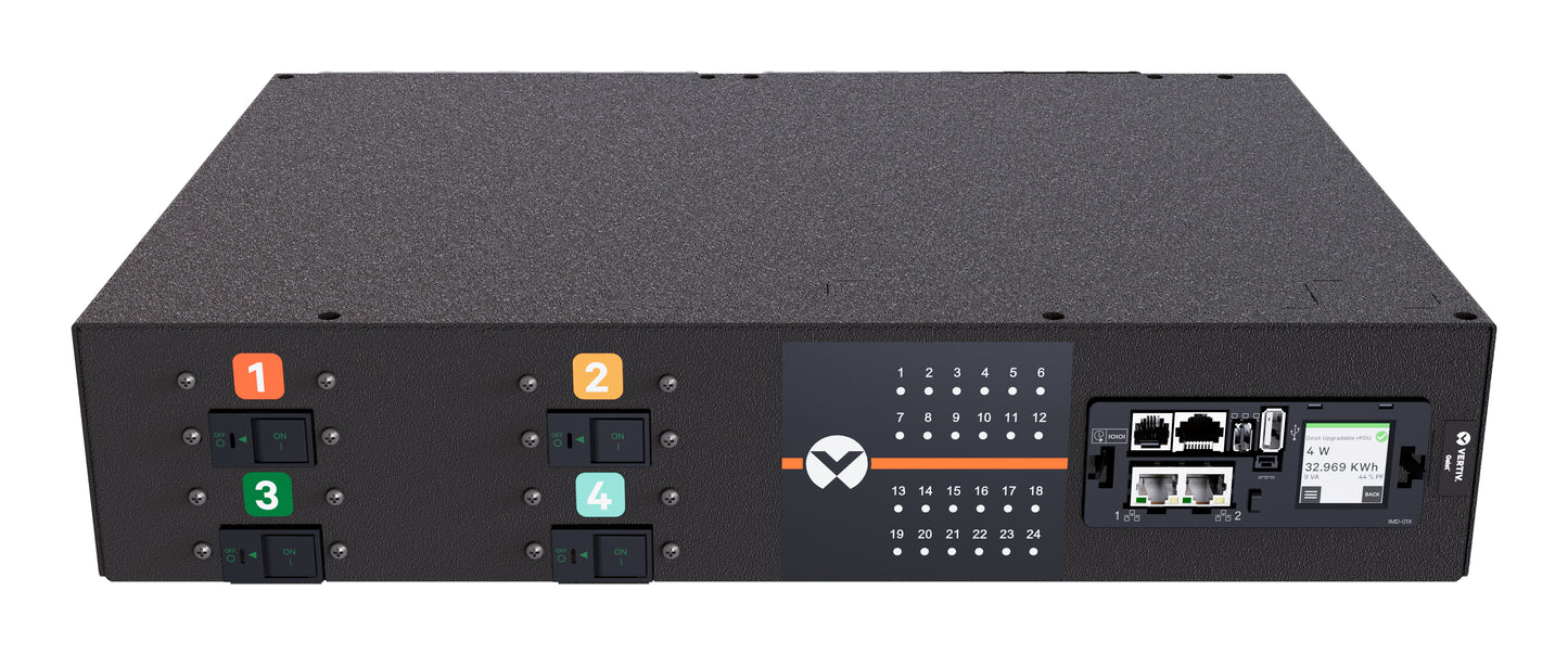 Vertiv PowerIT VP5U62A0 power distribution unit (PDU) 24 AC outlet(s) 2U Black