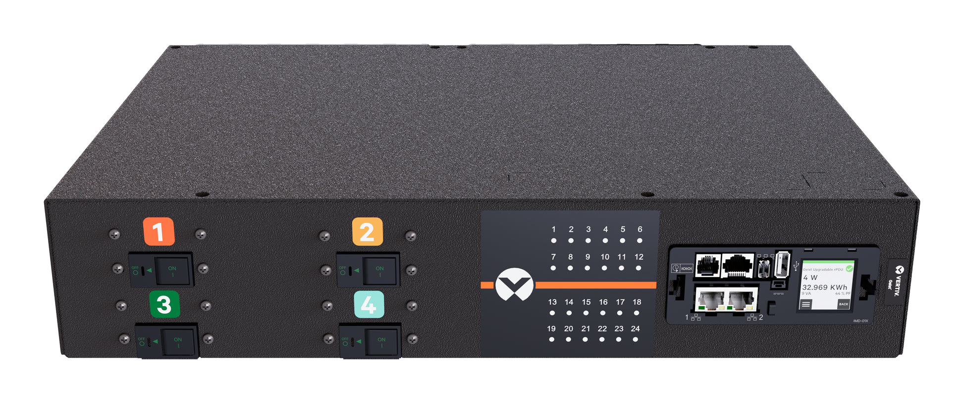 Vertiv PowerIT VP5U62A0 power distribution unit (PDU) 24 AC outlet(s) 2U Black