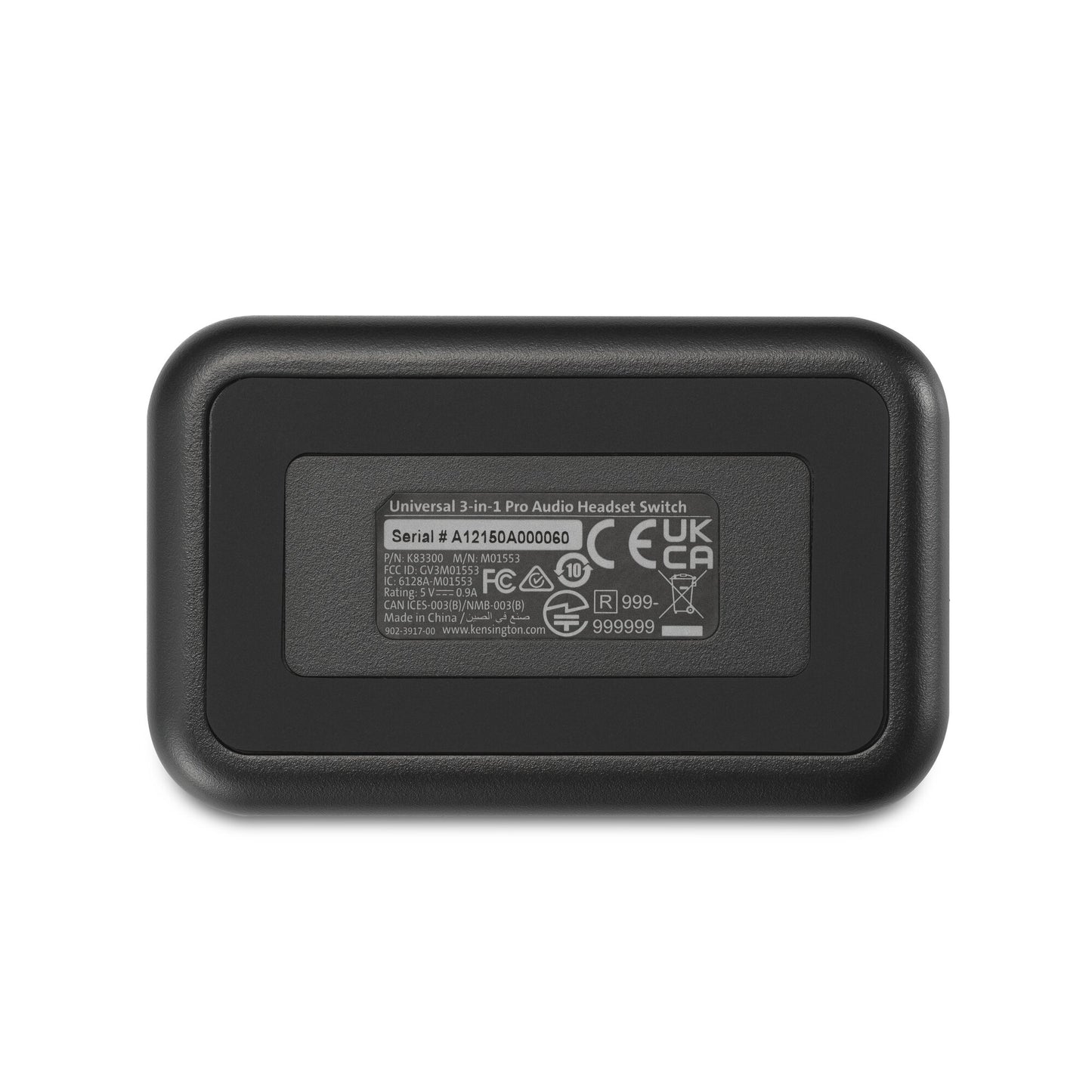 Kensington K83300WW headphones/headset Control adapter Bluetooth Black