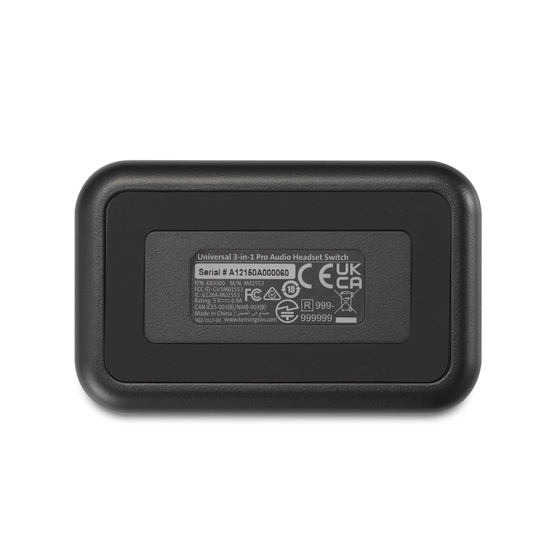 Kensington K83300WW headphones/headset Control adapter Bluetooth Black