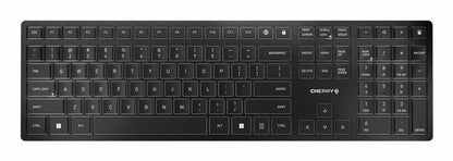 CHERRY JK-9100US-2 keyboard Universal USB + RF Wireless + Bluetooth QWERTY US English Black, Gray