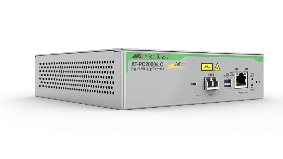 Allied Telesis AT-PC2000/LC-960 network media converter 1000 Mbit/s 850 nm Gray