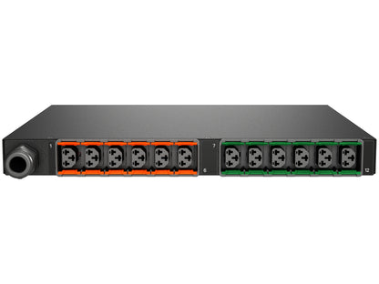 Vertiv Geist MNU5M1R6-12CF18-3TL6A0H10-S power distribution unit (PDU) 12 AC outlet(s) 0U Black