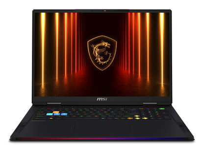 MSI Raider A18 HX A9WIG-082US AMD Ryzen™ 9 9955HX3D Laptop 18" UHD+ 32 GB DDR5-SDRAM 2 TB SSD NVIDIA GeForce RTX 5080 Wi-Fi 7 (802.11be) Windows 11 Pro Black