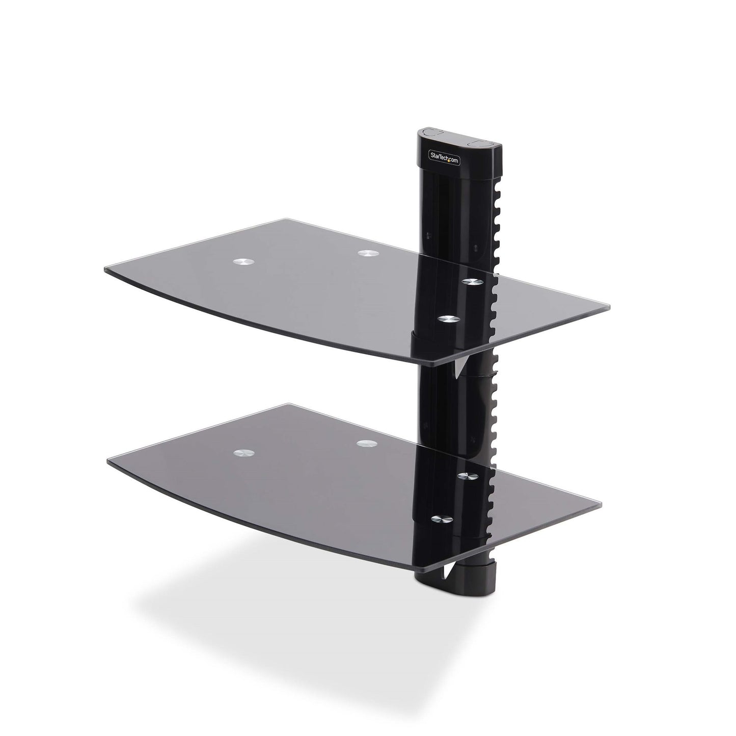 StarTech.com 2B-WALL-MOUNT-SHELF AV equipment shelf Black Glass